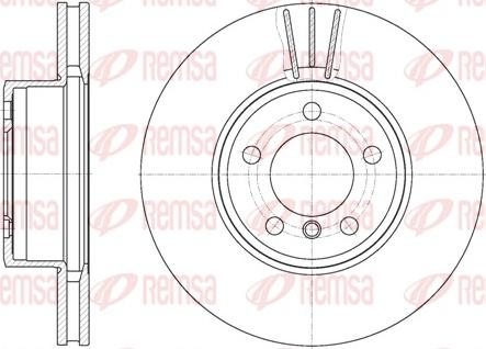 Remsa 6867.10 - Спирачен диск vvparts.bg