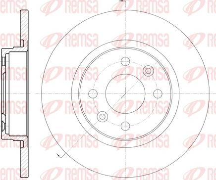 Remsa 6809.00 - Спирачен диск vvparts.bg