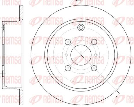 Remsa 6805.00 - Спирачен диск vvparts.bg