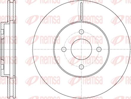 Remsa 6806.10 - Спирачен диск vvparts.bg