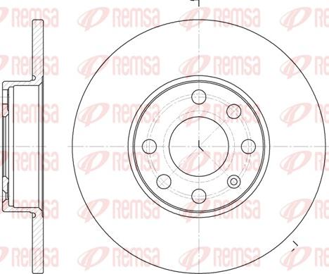 Remsa 6800.00 - Спирачен диск vvparts.bg