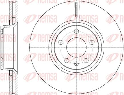 Remsa 6807.10 - Спирачен диск vvparts.bg