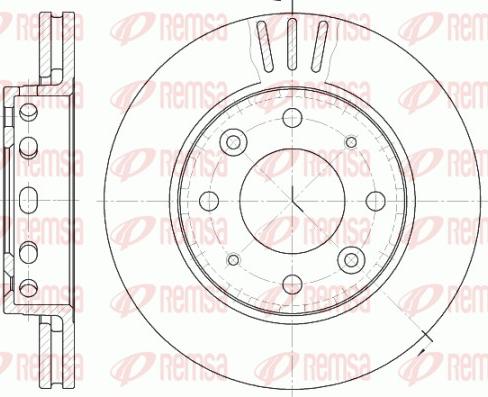 Remsa 6815.10 - Спирачен диск vvparts.bg