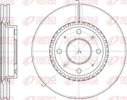 Remsa 6889.10 - Спирачен диск vvparts.bg