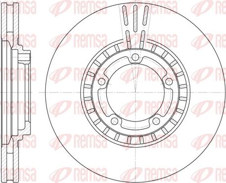 Remsa 6884.10 - Спирачен диск vvparts.bg