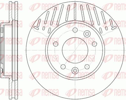 Remsa 6885.10 - Спирачен диск vvparts.bg