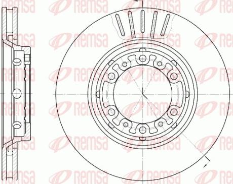 Remsa 6883.10 - Спирачен диск vvparts.bg