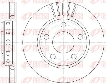 Remsa 6835.10 - Спирачен диск vvparts.bg