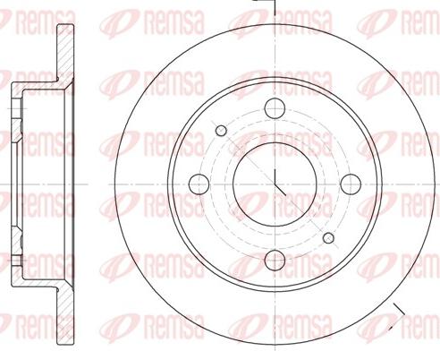 Remsa 6830.00 - Спирачен диск vvparts.bg