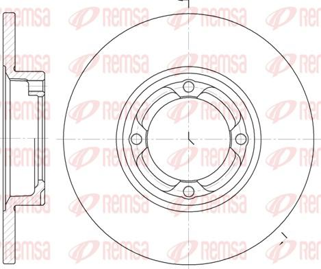 Remsa 6832.00 - Спирачен диск vvparts.bg