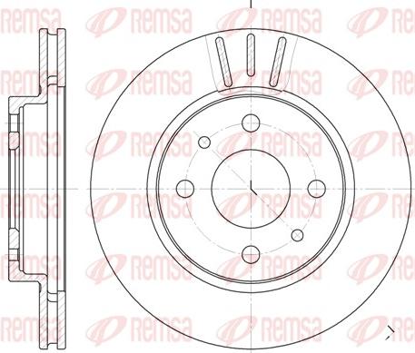 Remsa 6829.10 - Спирачен диск vvparts.bg