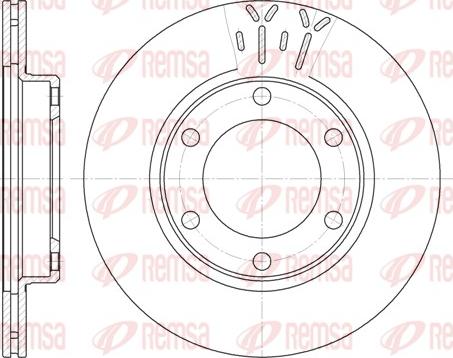 Remsa 6824.10 - Спирачен диск vvparts.bg