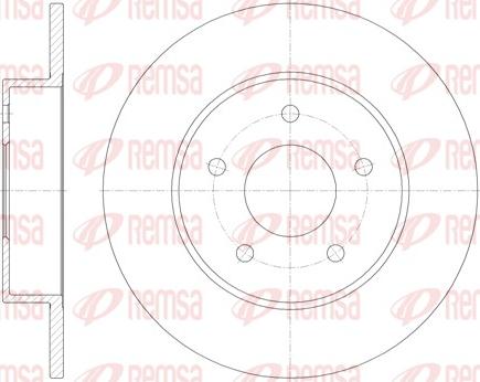 Remsa 6820.00 - Спирачен диск vvparts.bg