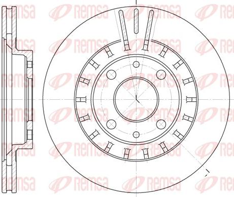 Remsa 6828.10 - Спирачен диск vvparts.bg