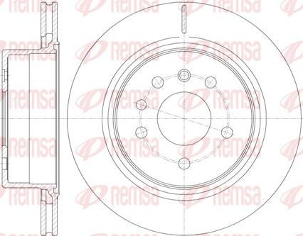 Remsa 6823.10 - Спирачен диск vvparts.bg