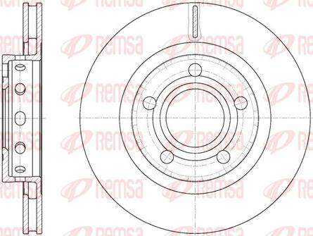 Remsa 6822.10 - Спирачен диск vvparts.bg