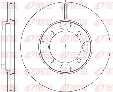 Remsa 6827.10 - Спирачен диск vvparts.bg