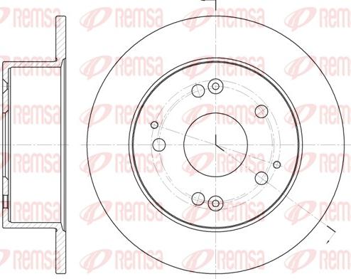 Remsa 6875.00 - Спирачен диск vvparts.bg