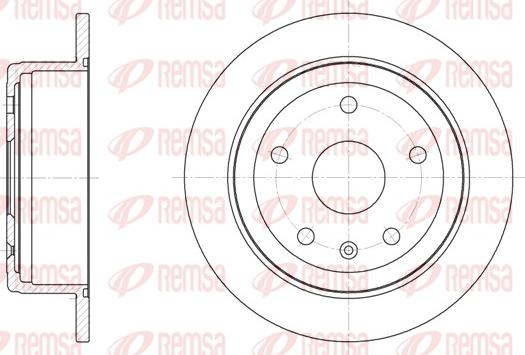 Remsa 6872.00 - Спирачен диск vvparts.bg