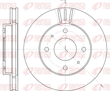 Remsa 6394.11 - Спирачен диск vvparts.bg