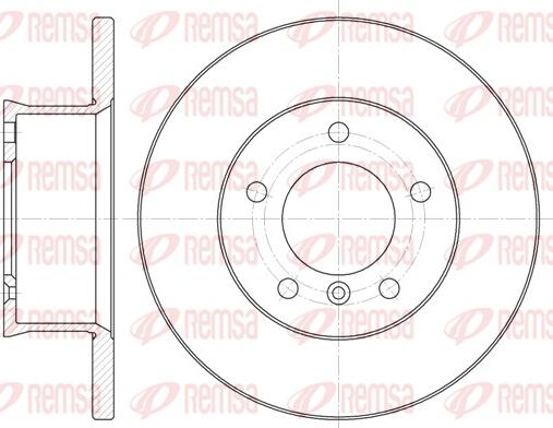 Remsa 6350.00 - Спирачен диск vvparts.bg