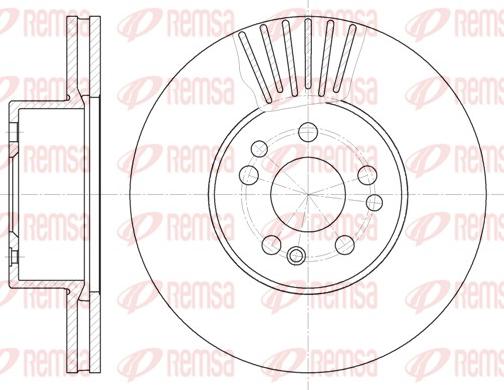 Remsa 6353.10 - Спирачен диск vvparts.bg