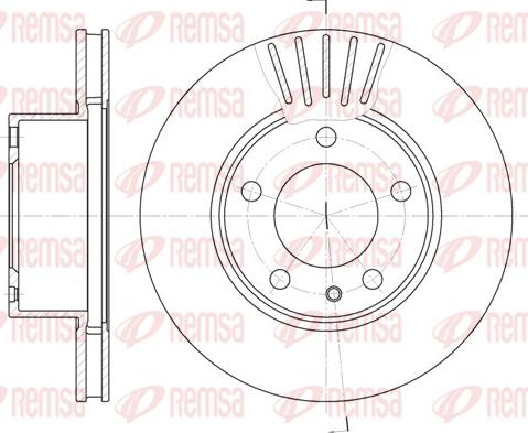 Remsa 6357.10 - Спирачен диск vvparts.bg