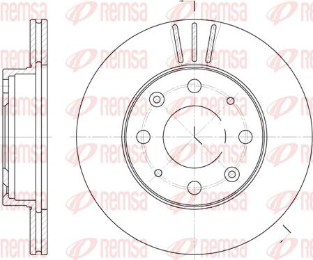 Remsa 6368.10 - Спирачен диск vvparts.bg