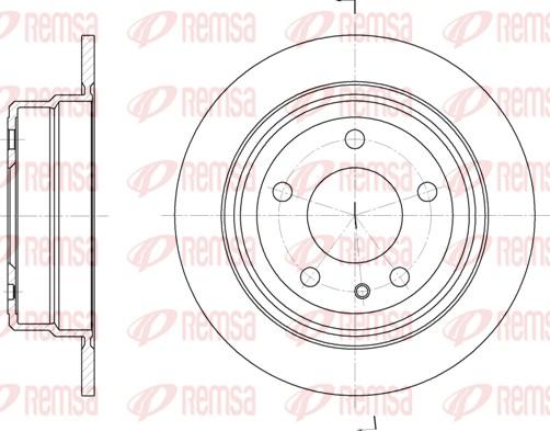 Remsa 6309.00 - Спирачен диск vvparts.bg