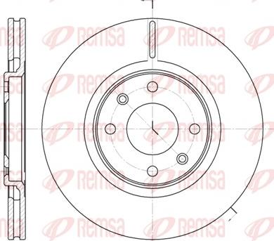 Remsa 6306.10 - Спирачен диск vvparts.bg