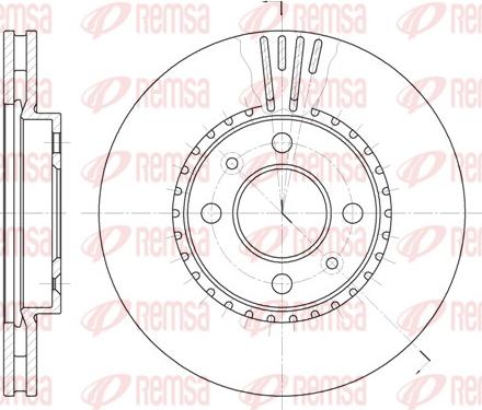 Remsa 6302.10 - Спирачен диск vvparts.bg