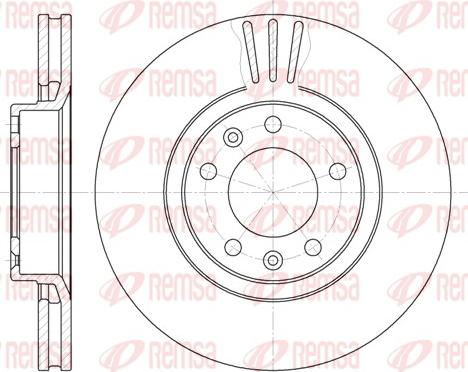 Remsa 6307.10 - Спирачен диск vvparts.bg