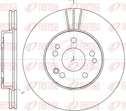 Remsa 6314.10 - Спирачен диск vvparts.bg