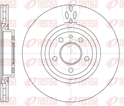 Remsa 6315.11 - Спирачен диск vvparts.bg