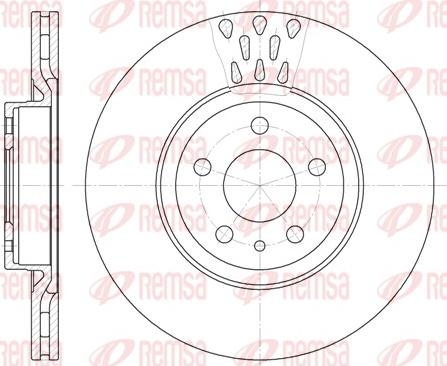 Remsa 6316.10 - Спирачен диск vvparts.bg