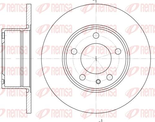 Remsa 6312.00 - Спирачен диск vvparts.bg