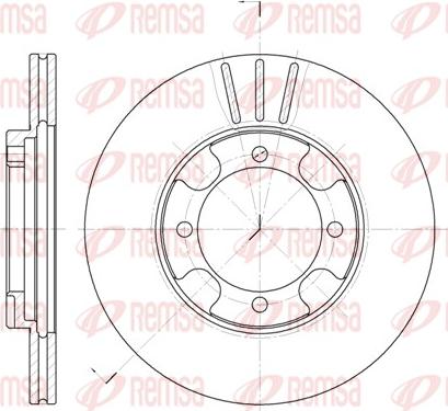 Remsa 6389.10 - Спирачен диск vvparts.bg