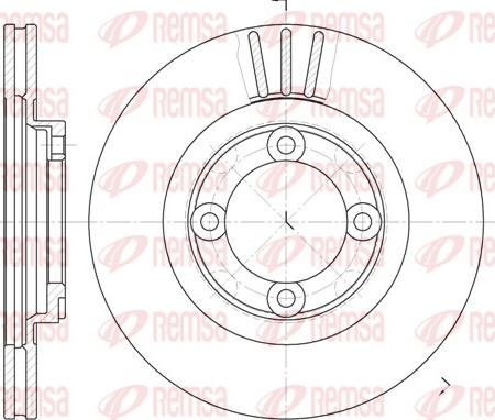 Remsa 6385.10 - Спирачен диск vvparts.bg