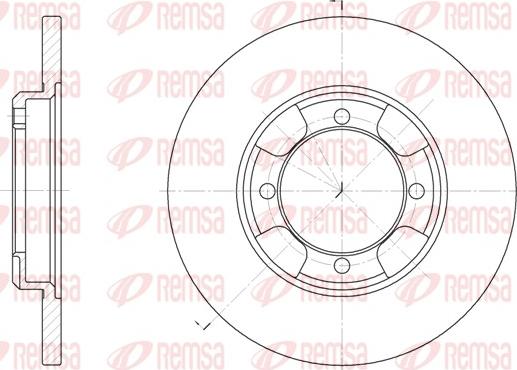 Remsa 6388.00 - Спирачен диск vvparts.bg