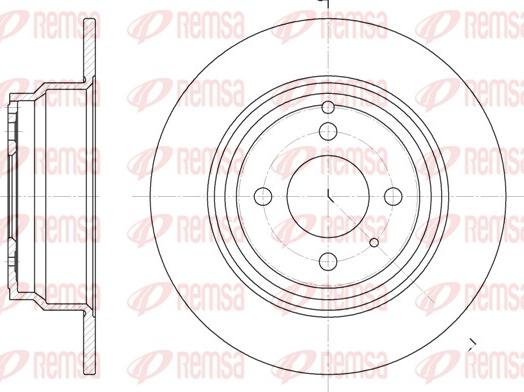 Remsa 6335.00 - Спирачен диск vvparts.bg