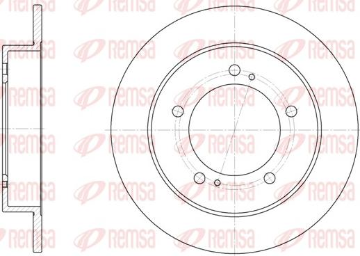 Remsa 6331.00 - Спирачен диск vvparts.bg