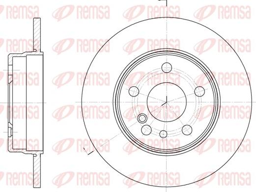 Remsa 6332.00 - Спирачен диск vvparts.bg