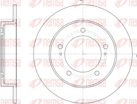 Remsa 6329.00 - Спирачен диск vvparts.bg