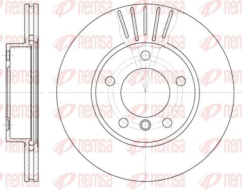 Remsa 6324.10 - Спирачен диск vvparts.bg