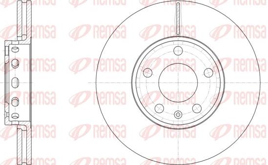 Remsa 6328.10 - Спирачен диск vvparts.bg