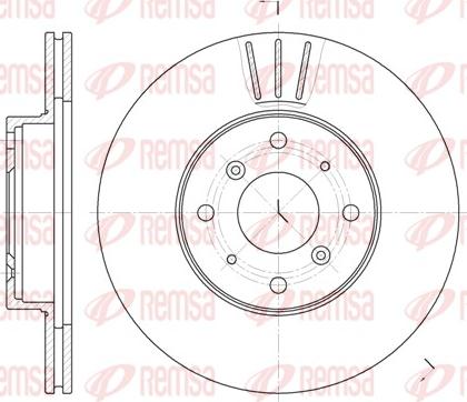 Remsa 6322.10 - Спирачен диск vvparts.bg