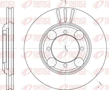 Remsa 6375.10 - Спирачен диск vvparts.bg