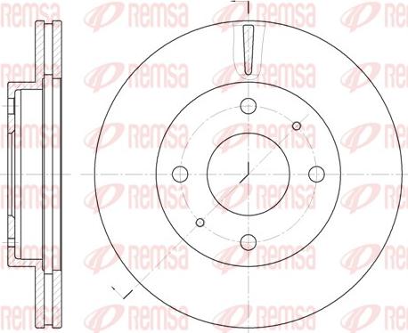 Remsa 6376.10 - Спирачен диск vvparts.bg