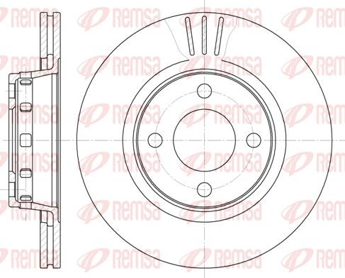 Remsa 6295.10 - Спирачен диск vvparts.bg