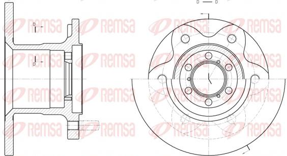 Remsa 6290.00 - Спирачен диск vvparts.bg